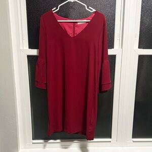 Elegant Red Midi Dress